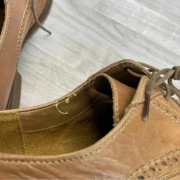 Bostonian Brown Leather Derby Wingtip Men’s Dress Shoes size 10.5M - Picture 11 of 12